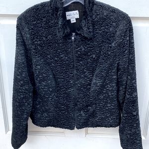 Monika Turtle Studio Philadelphia black zippered jacket size M